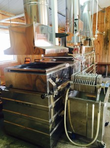 This is filter press. It's used to turn sap into maple syrup.